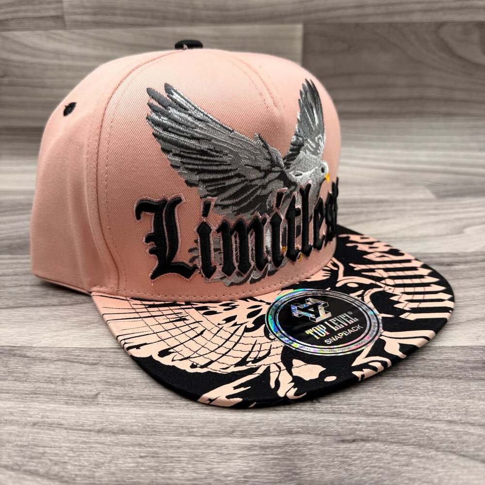 Top Level Limitless Snapback Hat Pink Black